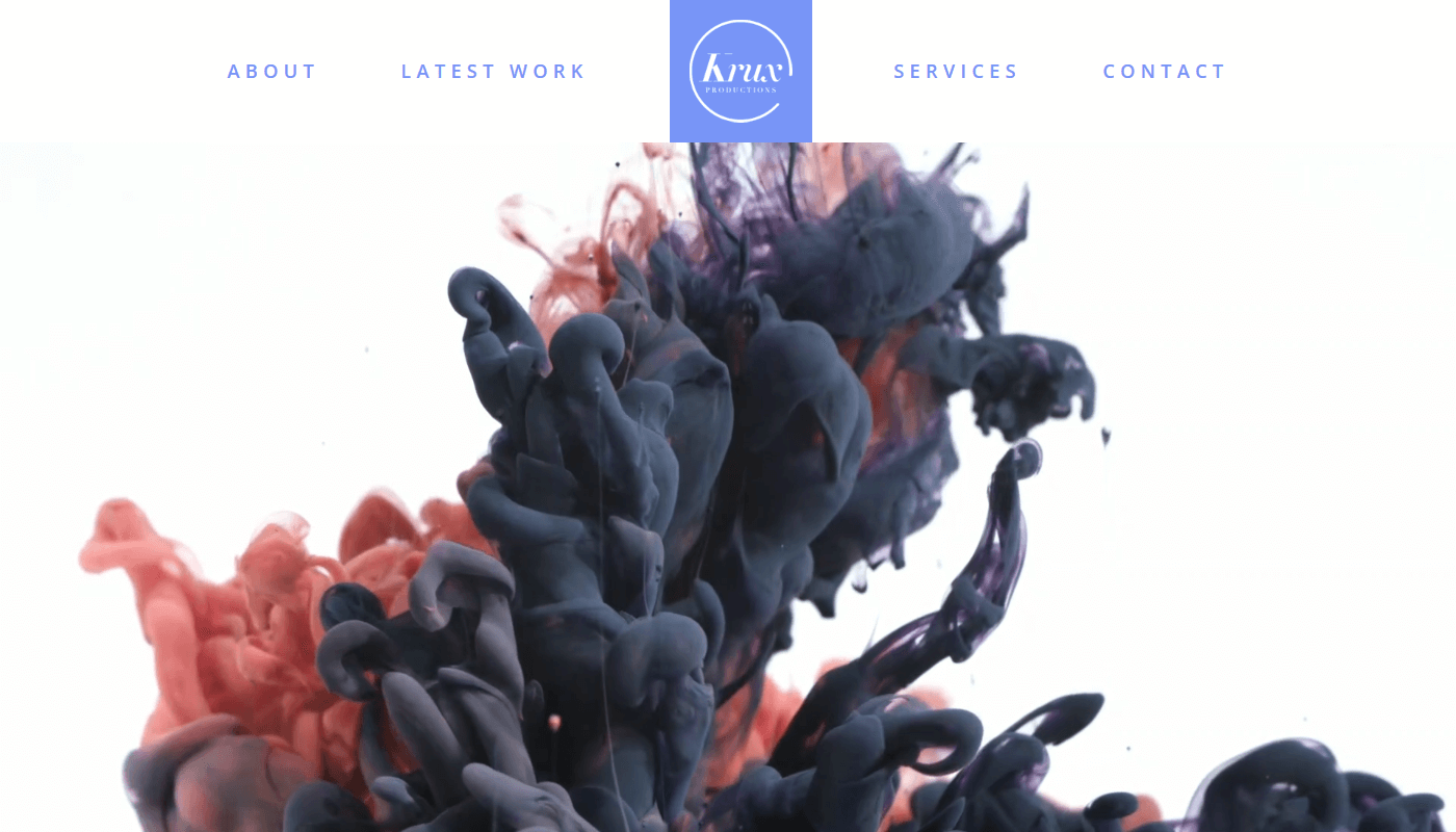 Screenshot of krux Homepage