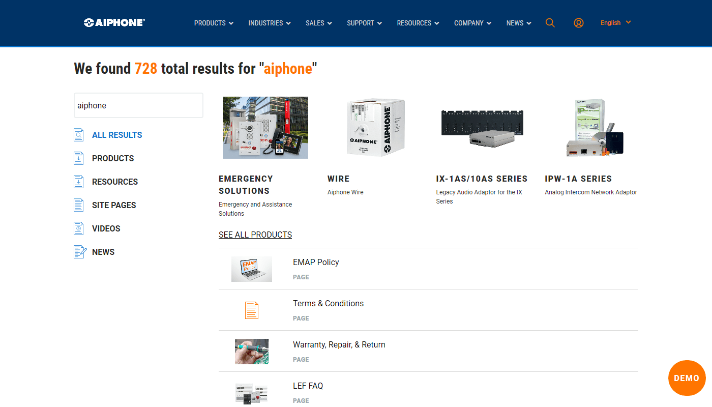 Screenshot of Aiphpme Search page
