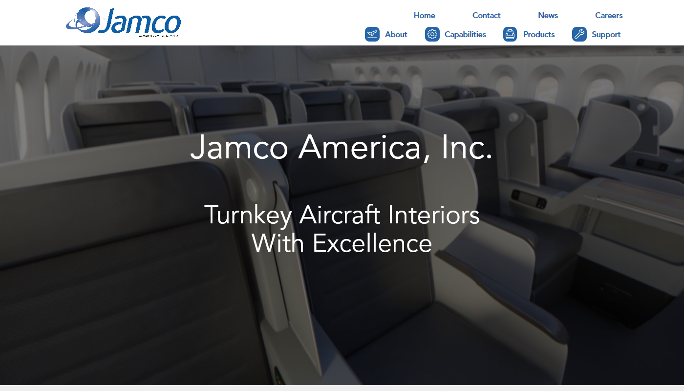 Screenshot of Jamco Homepage