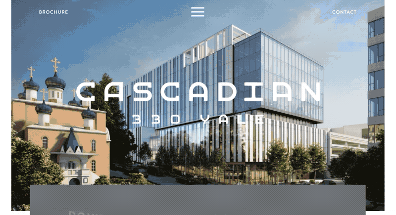 Screenshot of Cascadian homepage