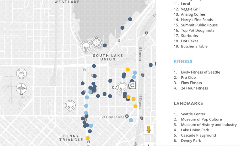 Screenshot of Cascadian map