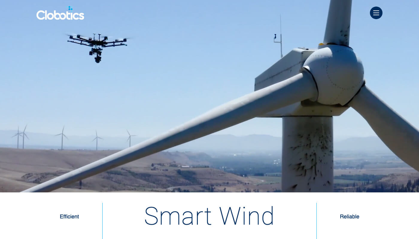 Screenshot of Clobotics Website