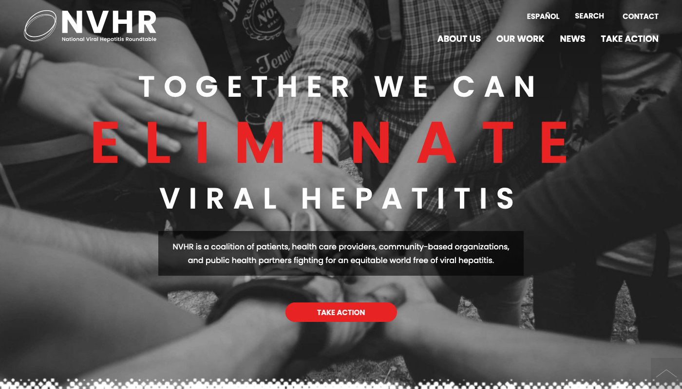 Screenshot of NVHR Website